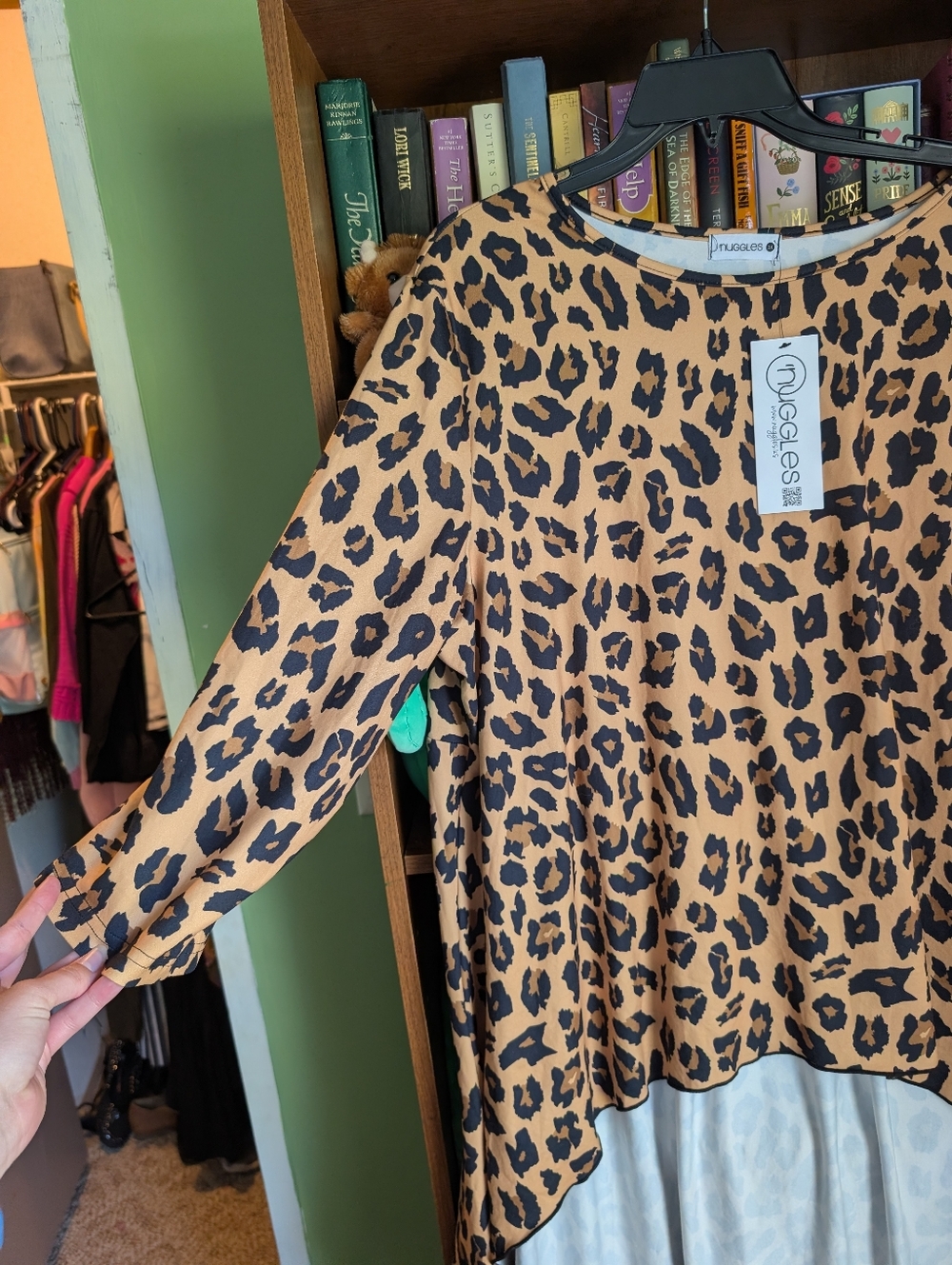 NWT Nuggles Leopard High Low Tunic - Picture 4 of 6